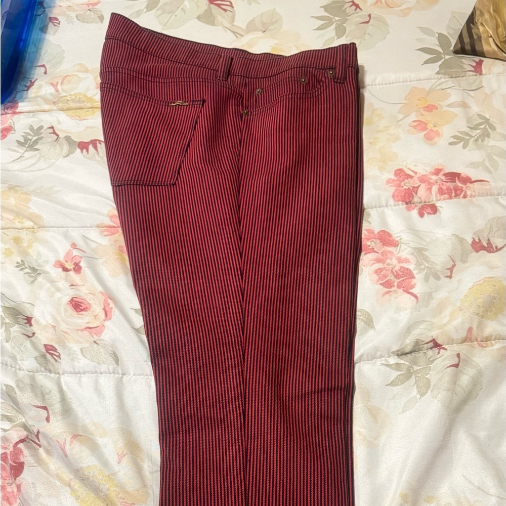 Women’s Striped Red Pants